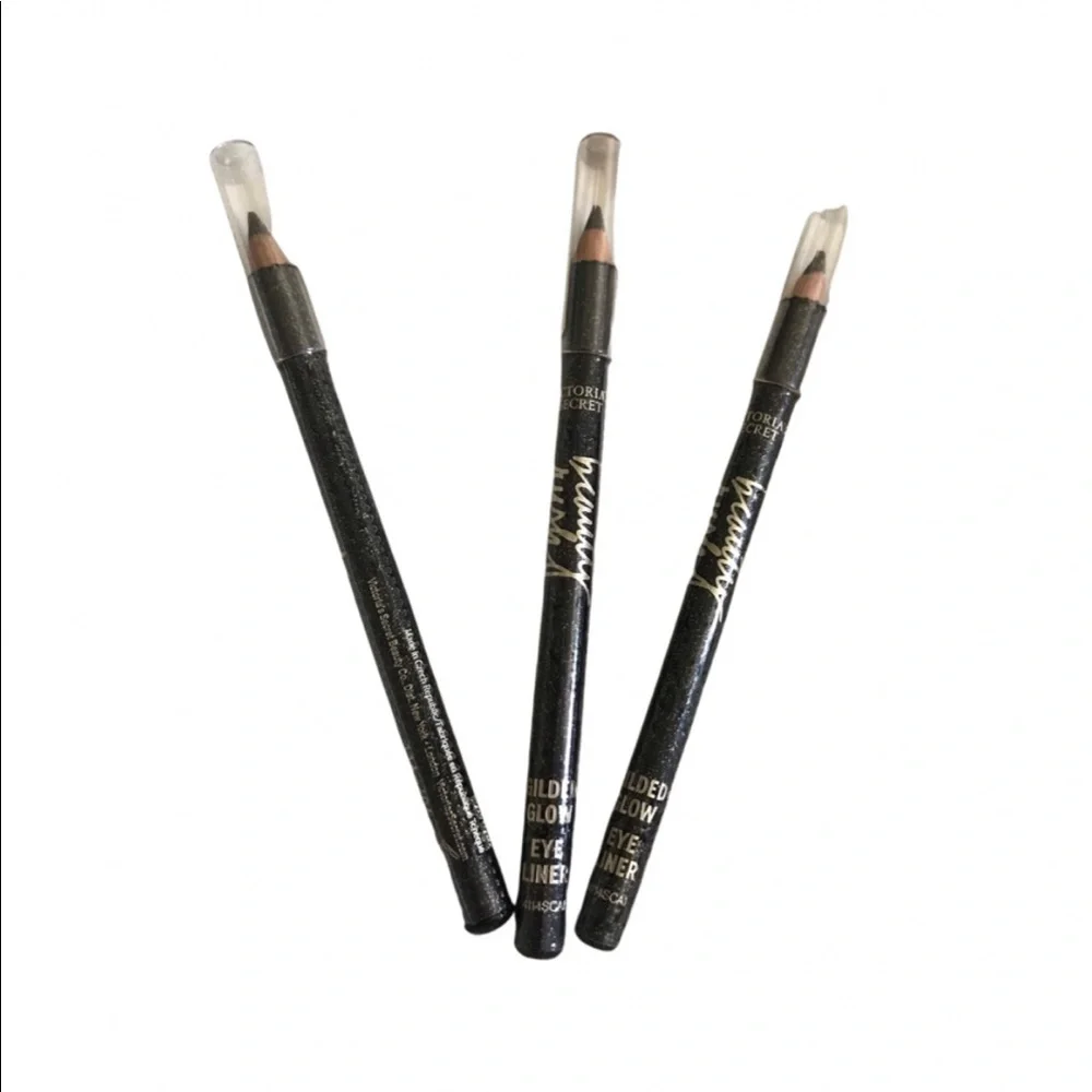 3 x Victoria's Secret glitter shimmer glow eyeliner black